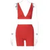 20Hot goods 2021 summer hot selling women's wear new V-neck sports Yoga suit women's wholesale #999902416