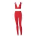 7Hot goods 2021 summer hot selling women's wear new V-neck sports Yoga suit women's wholesale #999902416