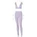 9Hot goods 2021 summer hot selling women's wear new V-neck sports Yoga suit women's wholesale #999902416