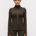 132021 autumn and winter models  stretch zipper running long-sleeved yoga sports jacket women #999901216