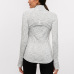 222021 autumn and winter models  stretch zipper running long-sleeved yoga sports jacket women #999901216