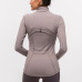 272021 autumn and winter models  stretch zipper running long-sleeved yoga sports jacket women #999901216