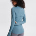292021 autumn and winter models  stretch zipper running long-sleeved yoga sports jacket women #999901216
