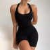 21Women's spring and summer 2021 new knitted solid color high waist tight sports Yoga one-piece pants Dresses #999902420