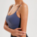 19merillat halter sexy sports bra with chest pads gather and stereotype fitness camisole #999901195